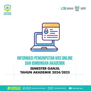 Informasi Penginputan KRS Online dan Bimbingan Akademik Semester Ganjil Tahun 2024