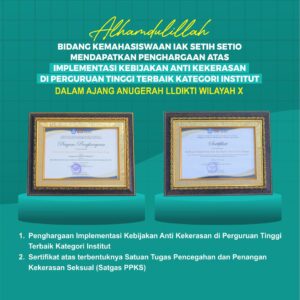 Kemahasiswaan IAKSS raih penghargaan penting di wilayah LLDIKTI X