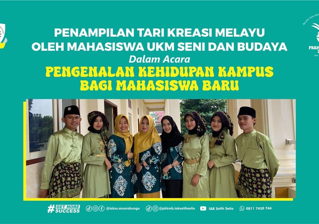 UKM Seni dan Budaya Menampilkan Seni Tari Kreasi Melayu pada Pembukaan PKKMB 2023