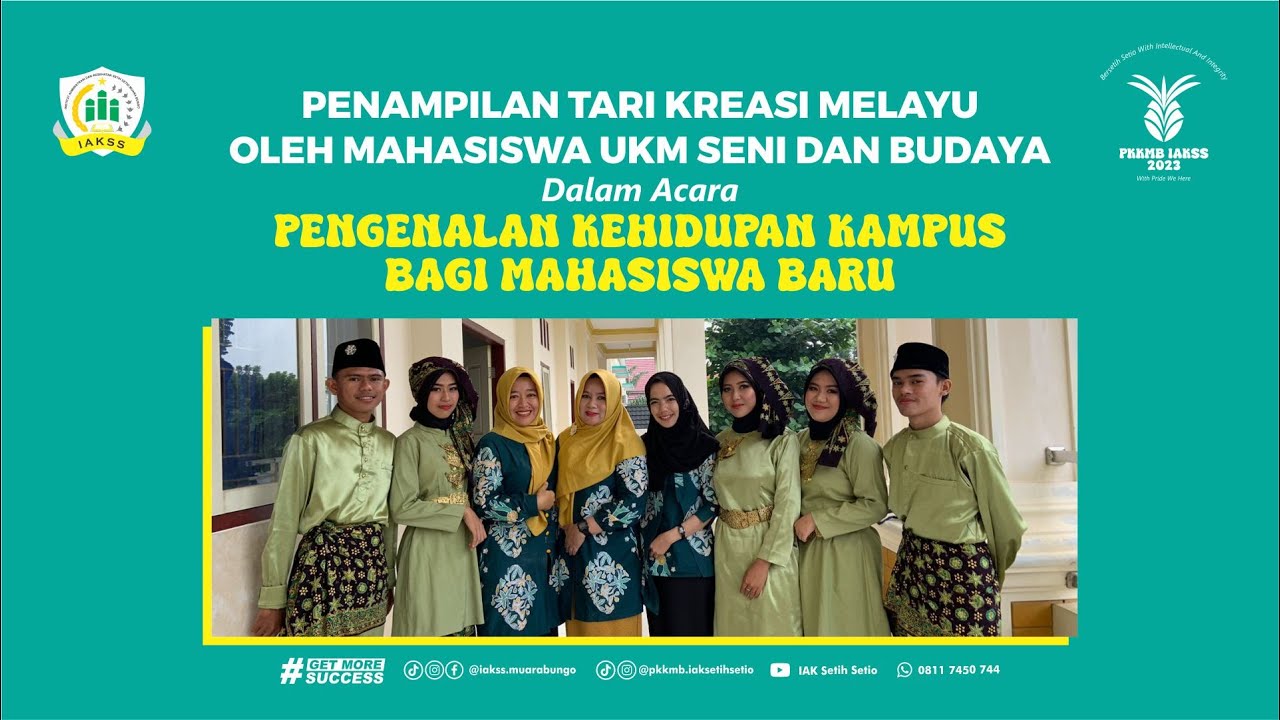 UKM Seni dan Budaya Menampilkan Seni Tari Kreasi Melayu pada Pembukaan PKKMB 2023