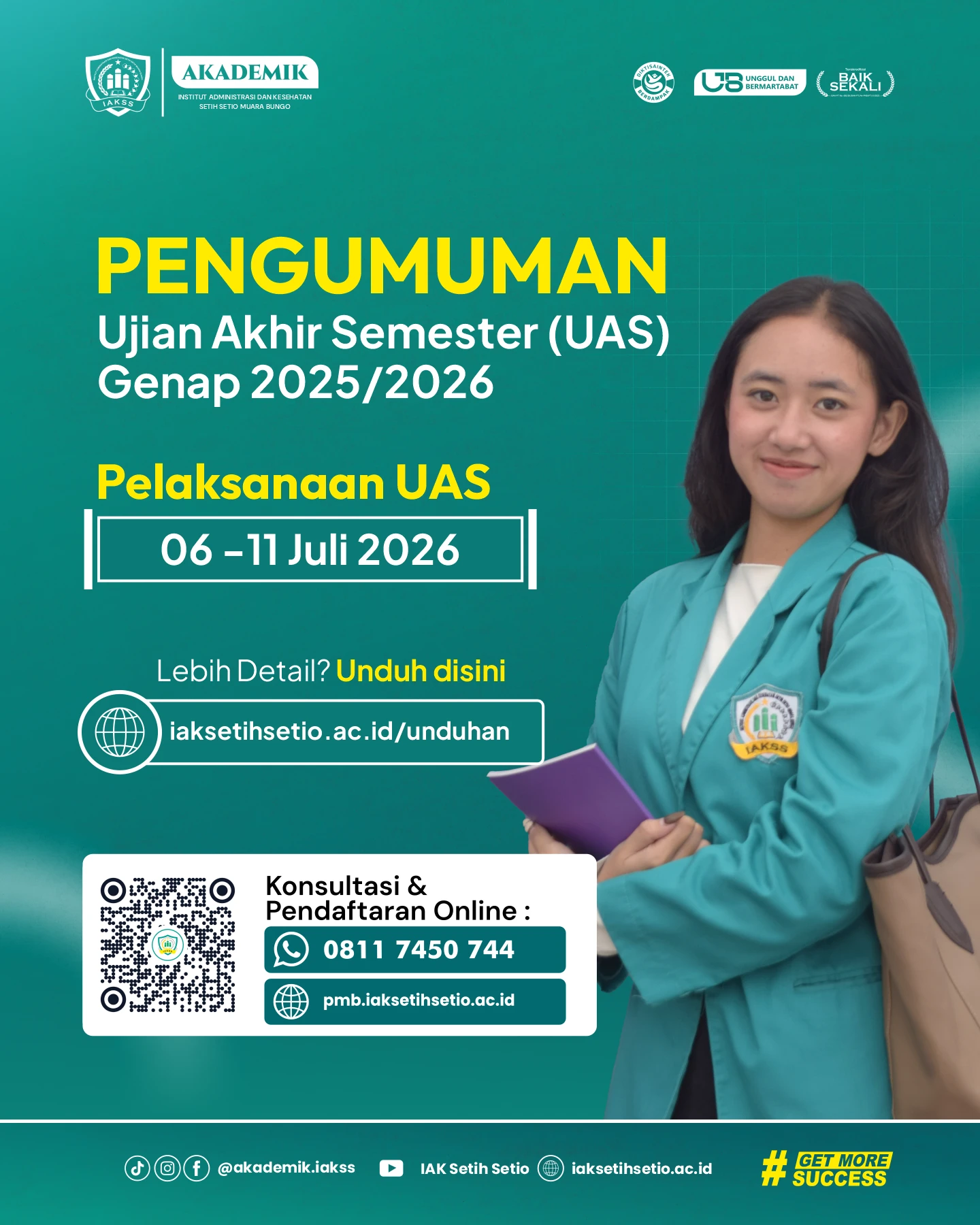 UAS Genap 2025/2026 Institut Setih Setio: Jadwal dan Ketentuan