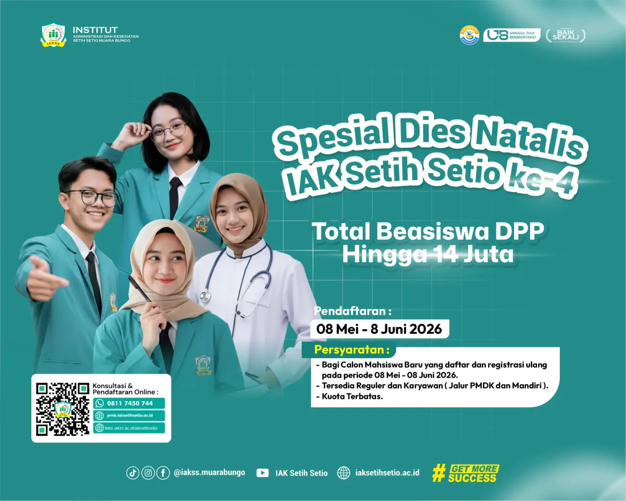 IAK Setih Setio Gelar Dies Natalis ke-4 dan Expo Pendidikan 2026