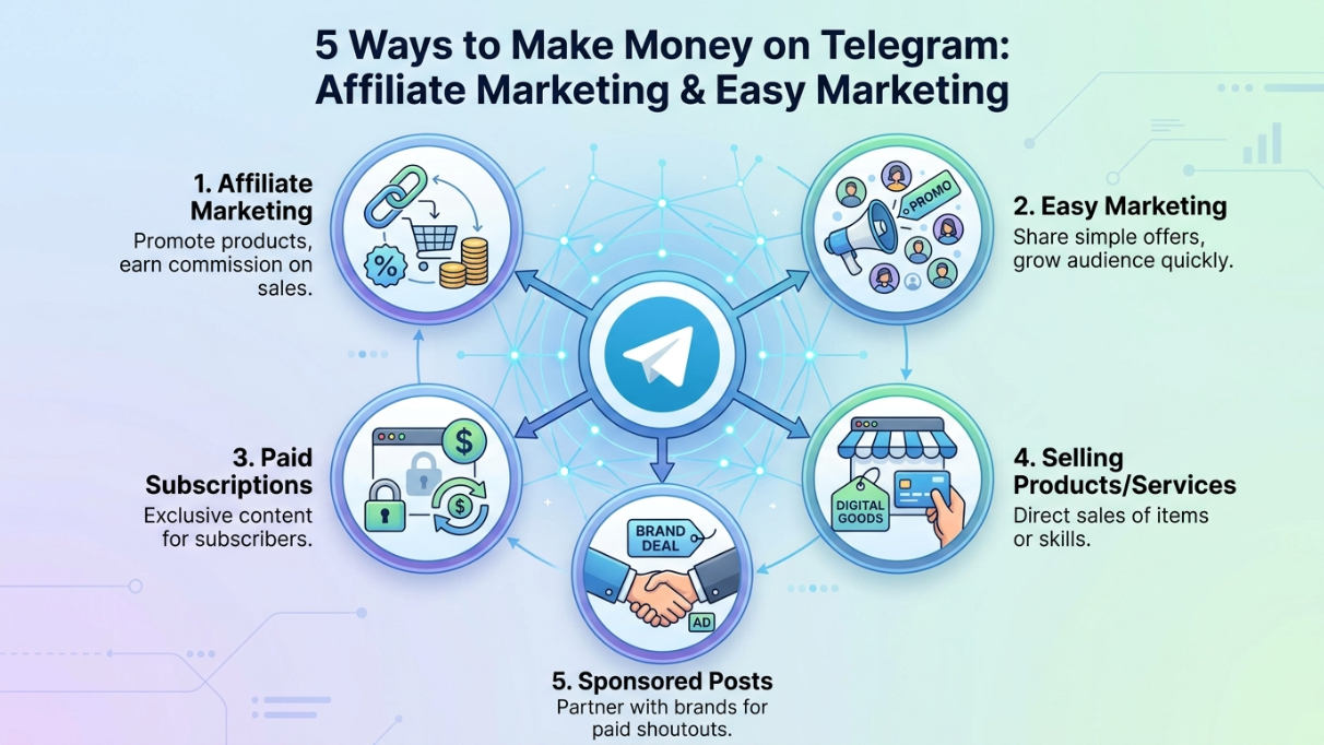5 Cara Cuan Telegram: Afiliasi & Marketing Mudah