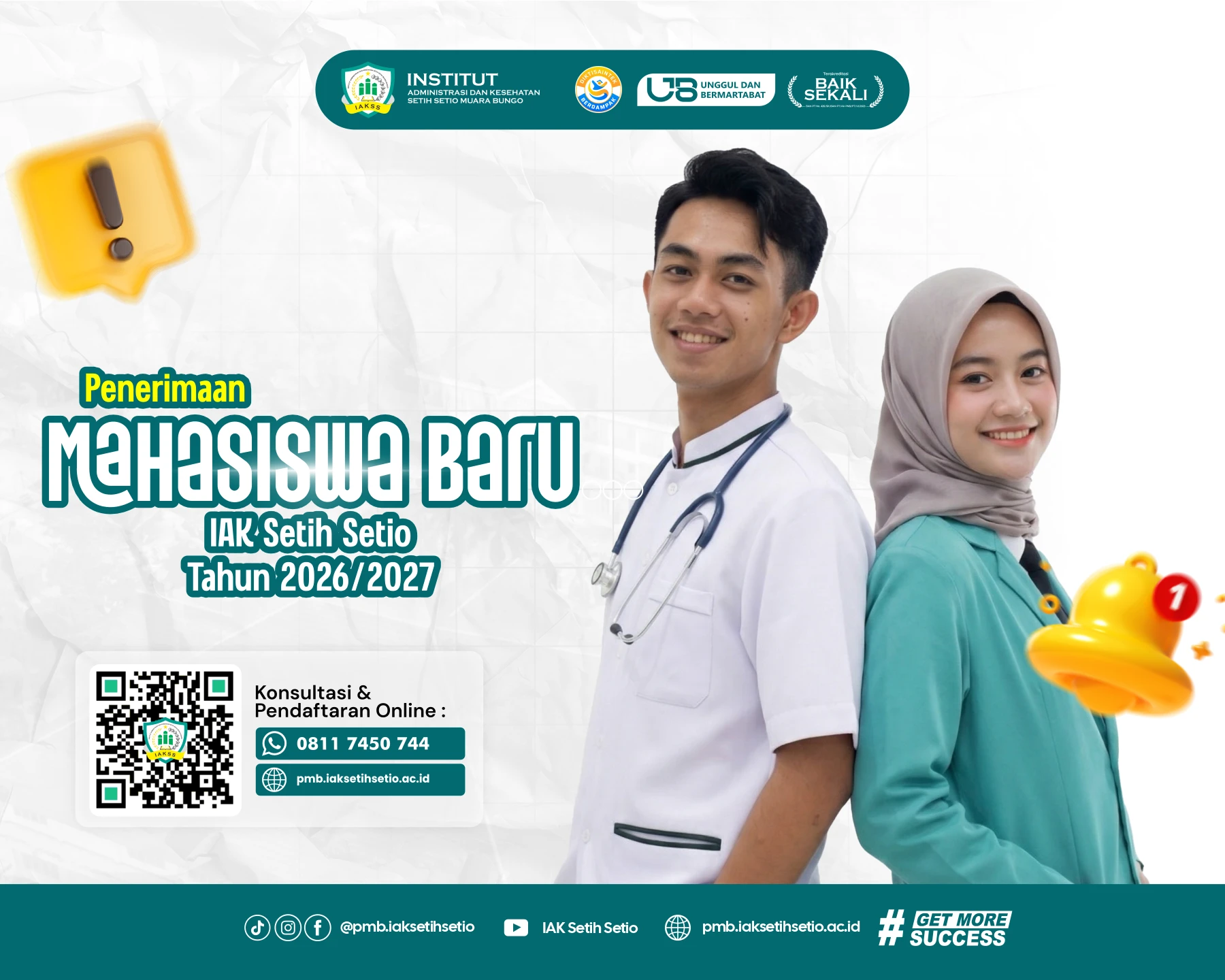 PMB IAK Setih Setio 2026/2027: Data Diri yang Perlu Dilengkapi