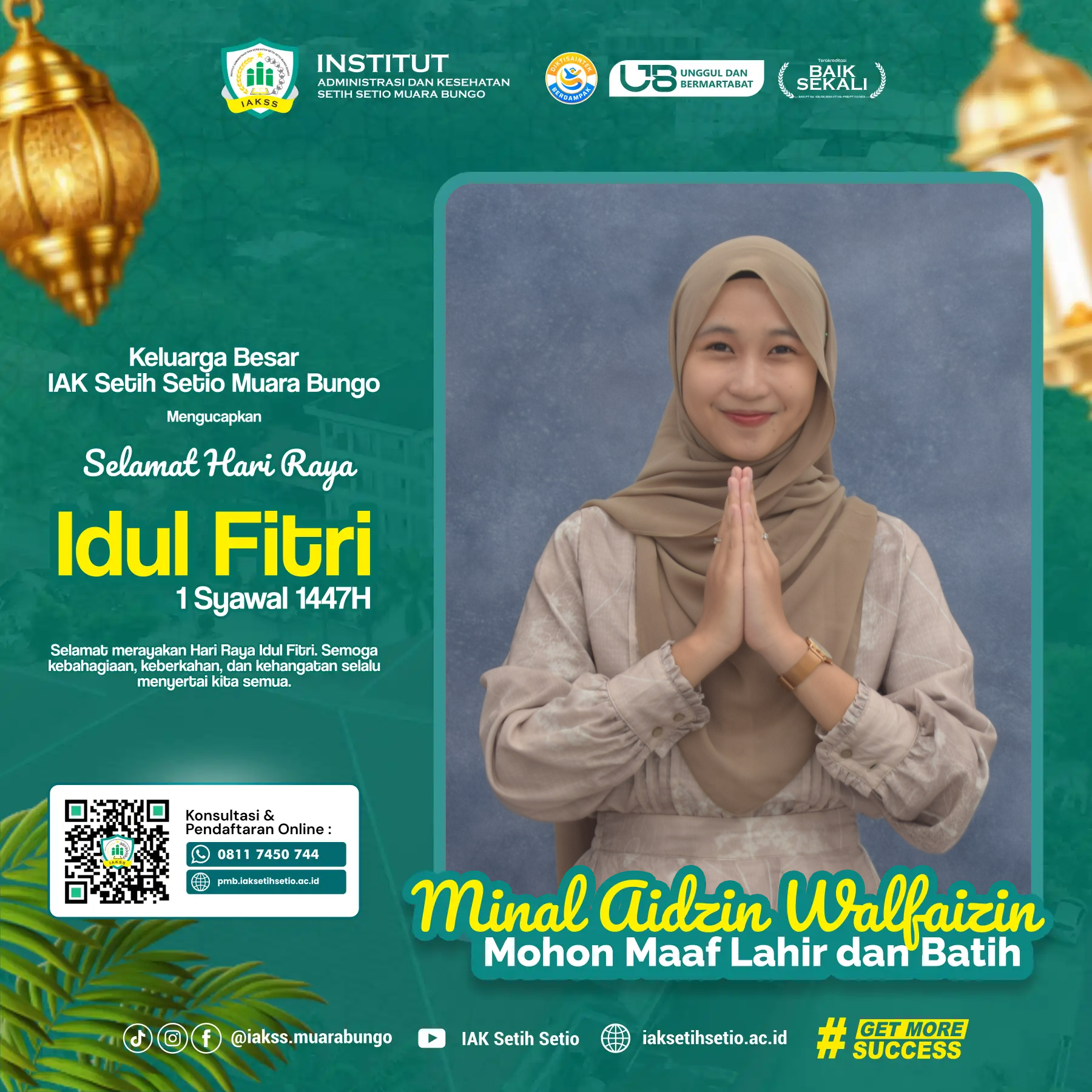 Rayakan Lebaran dengan Twibbon Resmi IAK Setih Setio Muara Bungo