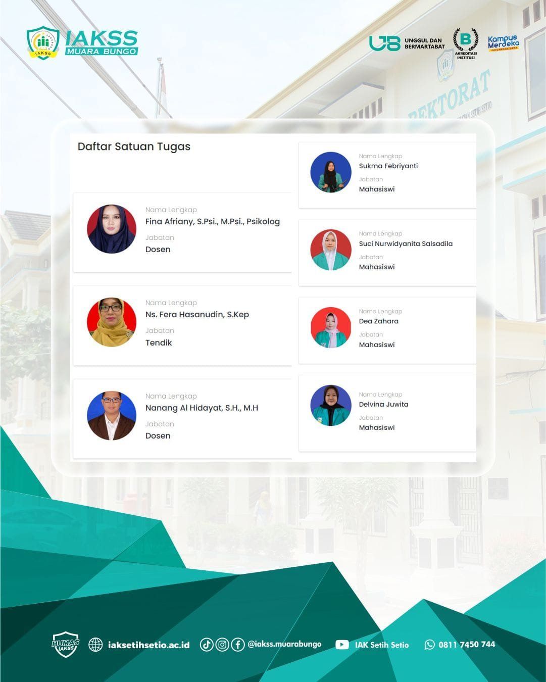 IAK Setih Setio Menjadi PTS Pertama di Jambi Barat yang Telah Membentuk PPKS