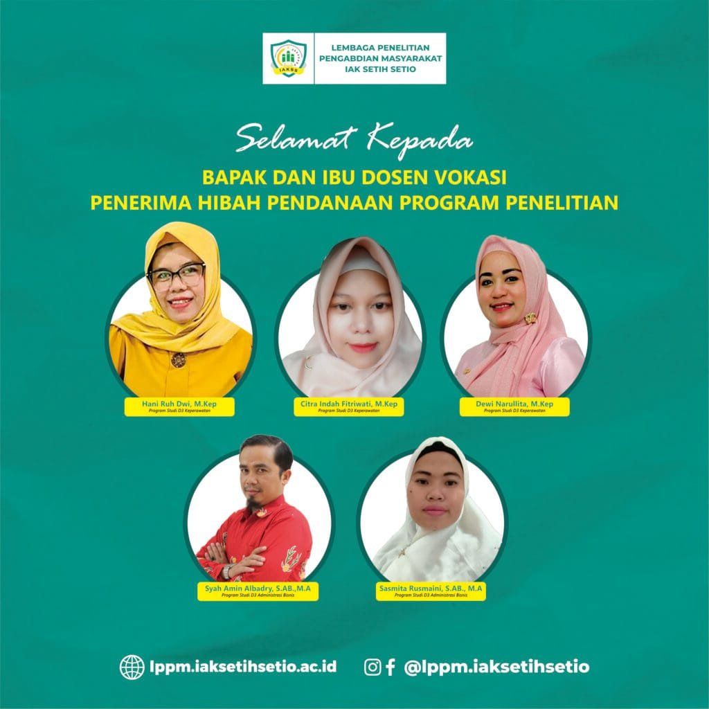 Alhamdulillah, Dosen Vokasi IAKSS Mendapatkan Hibah Penelitian