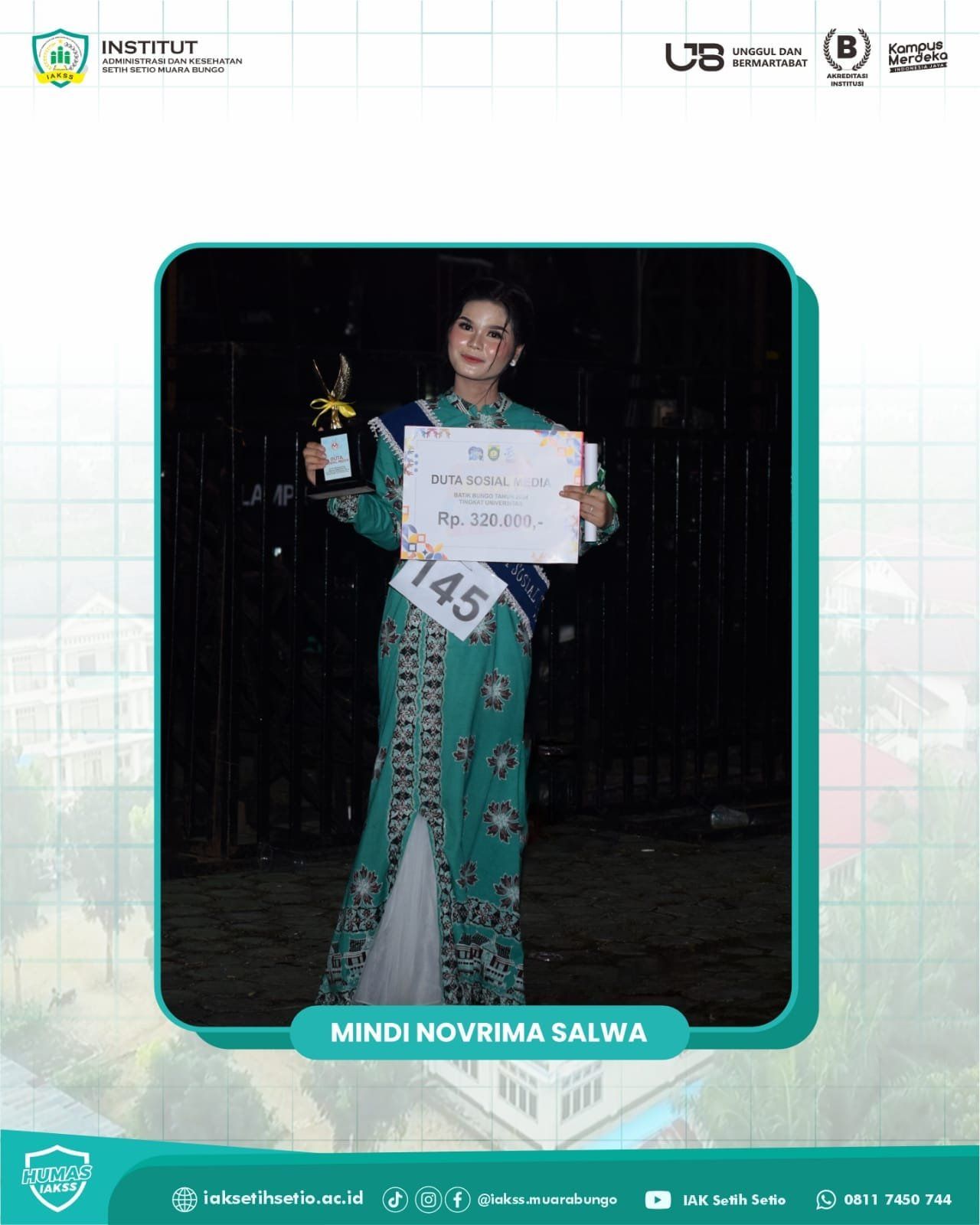 alhamdulilah iakss meraih juara putra dan putri batik bungo 2024