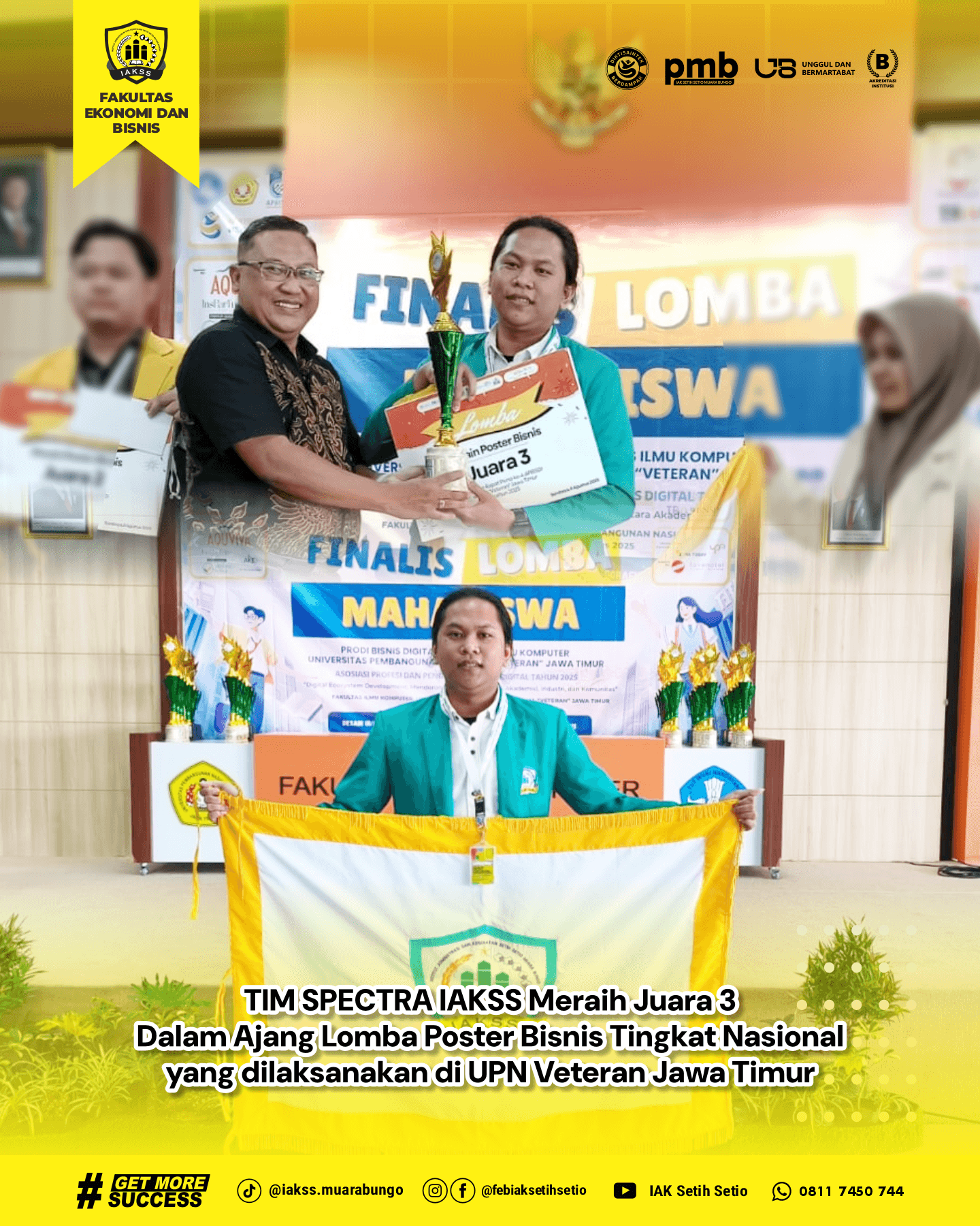 Membanggakan! Tim Spectra FEB IAK Setih Setio Ukir Prestasi, Raih Juara 3 Lomba Poster Bisnis Tingkat Nasional