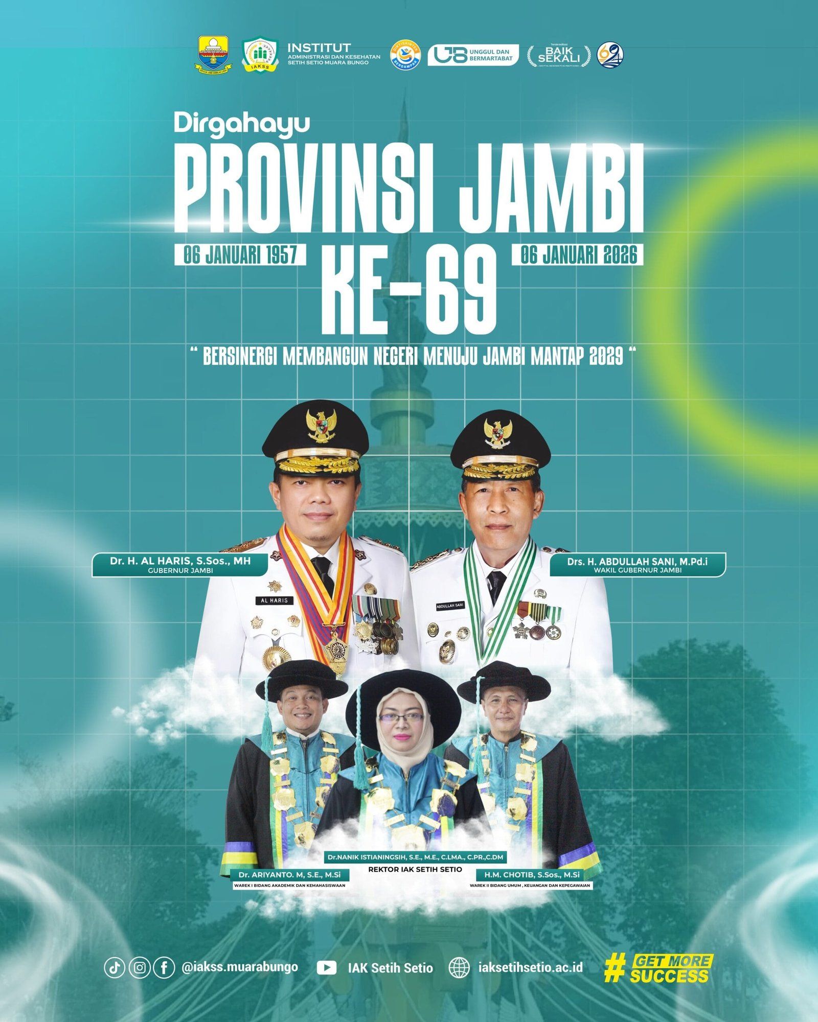 Peran IAK Setih Setio dalam Mewujudkan Jambi Mantap 2029 di HUT ke-69